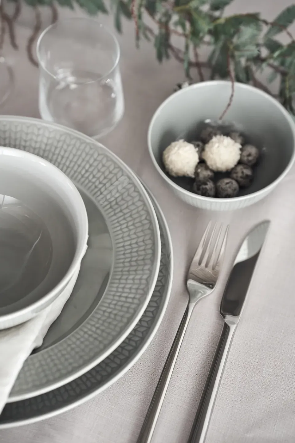 Rörstrand Swedish Grace bowl large, Mist Grey New