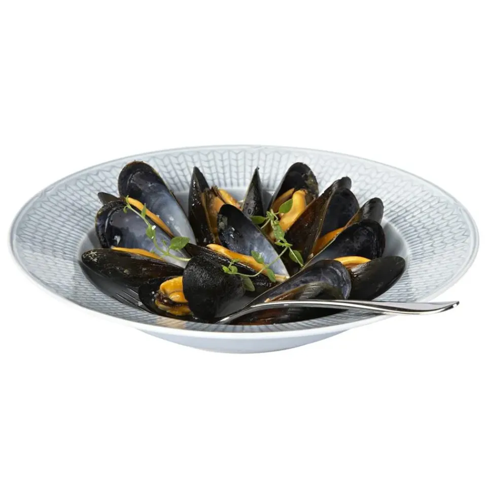 Rörstrand Swedish Grace deep plate Ø25 cm, ice (light ) Blue New