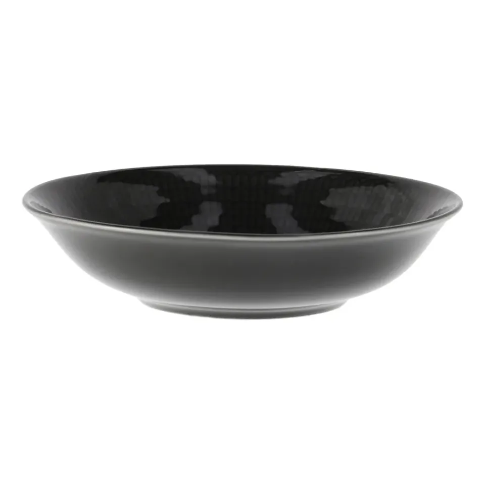 Rörstrand Swedish Grace deep plate Ø19 cm, stone (dark grey) GreyBlack Hot