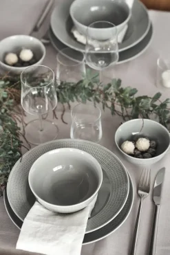 Rörstrand Swedish Grace deep plate Ø25 cm, Mist Grey