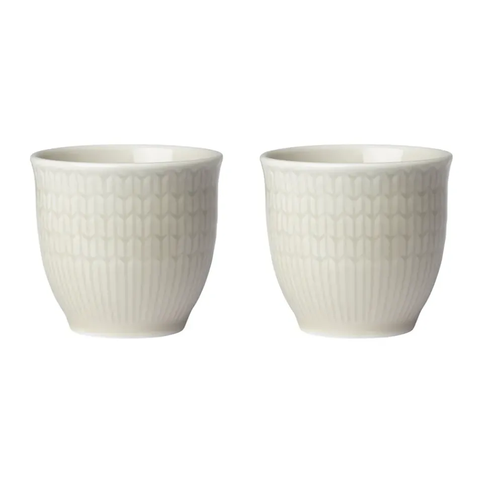Rörstrand Swedish Grace egg cup 2-pack, Oat Beige Clearance