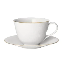 Rörstrand Swedish Grace Gala teacup with saucer, White Discount