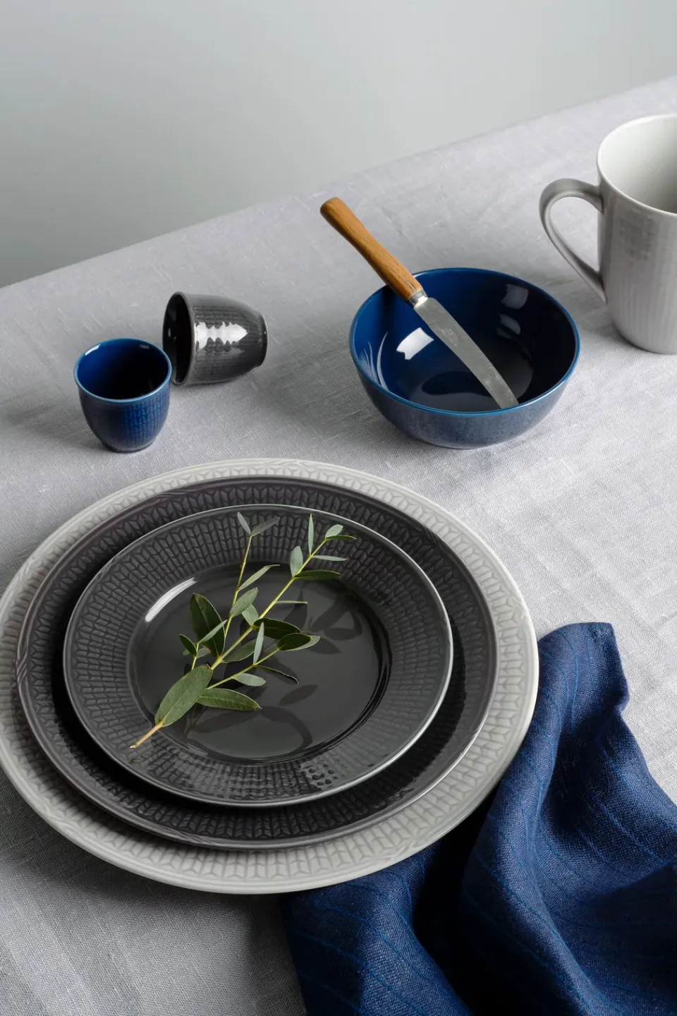 Rörstrand Swedish Grace plate Ø27 cm, Mist Grey New