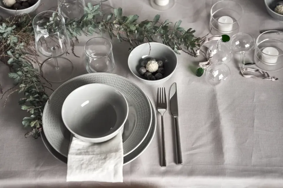 Rörstrand Swedish Grace plate Ø27 cm, Mist Grey New