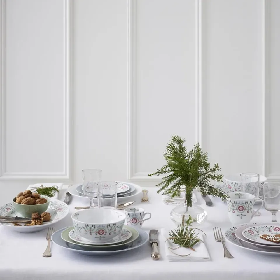 Rörstrand Swedish Grace Winter mug 30 cl, white BlueRedWhite Sale