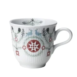 Rörstrand Swedish Grace Winter mulled wine mug 10 cl, white BlueRedWhite Sale