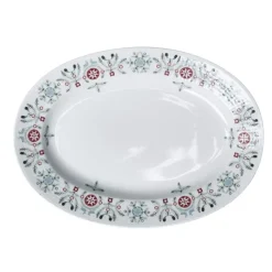 Rörstrand Swedish Grace Winter plate oval, White Hot