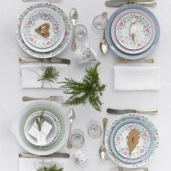 Rörstrand Swedish Grace Winter side plate 17 cm, white BlueMultiRedWhite Clearance