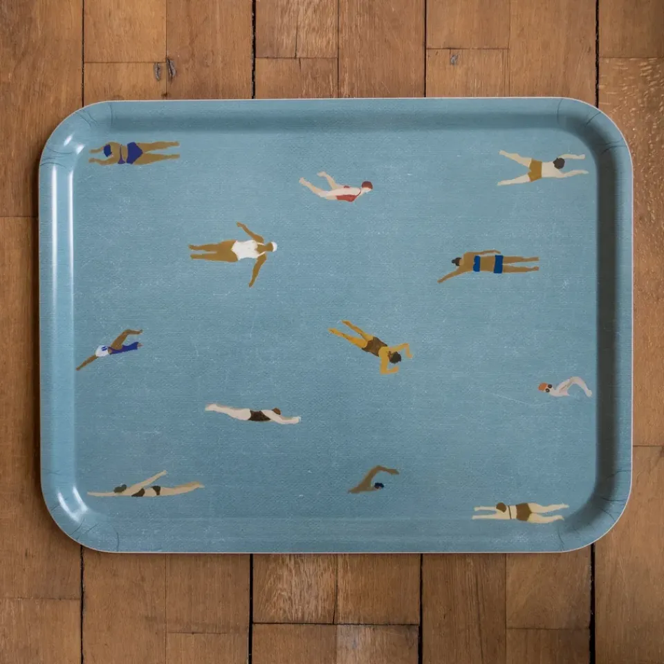 Fine Little Day Swimmers tray 33x43 cm, Blue Sale