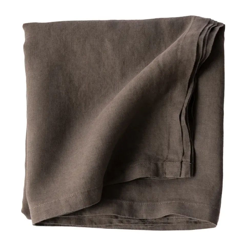 Tell Me More Tablecloth linen 175x175 cm, Taupe Grey Online