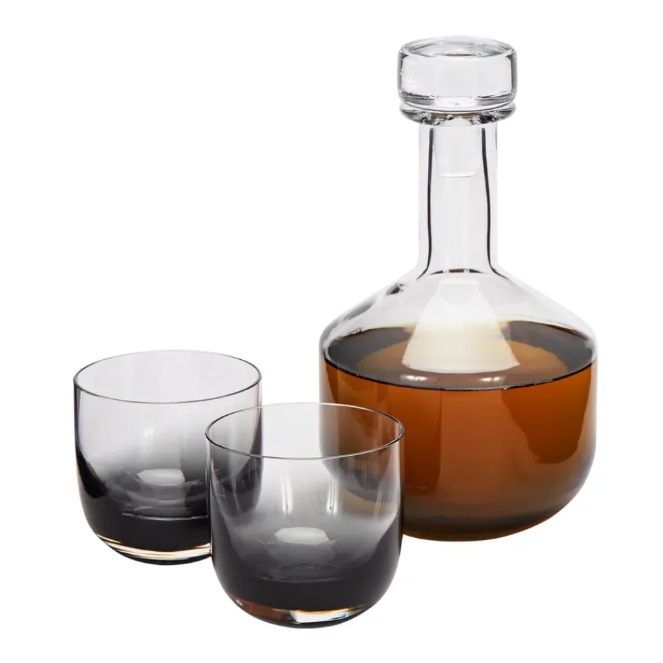 Tom Dixon Tank whiskey carafe 1 L, black Transparent Sale