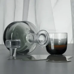 Tom Dixon Tank whiskey carafe 1 L, black Transparent Sale