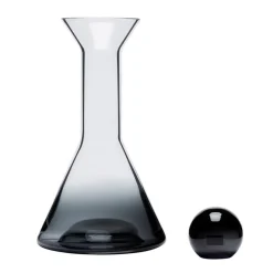 Tom Dixon Tank wine carafe 1 L, black Transparent Hot