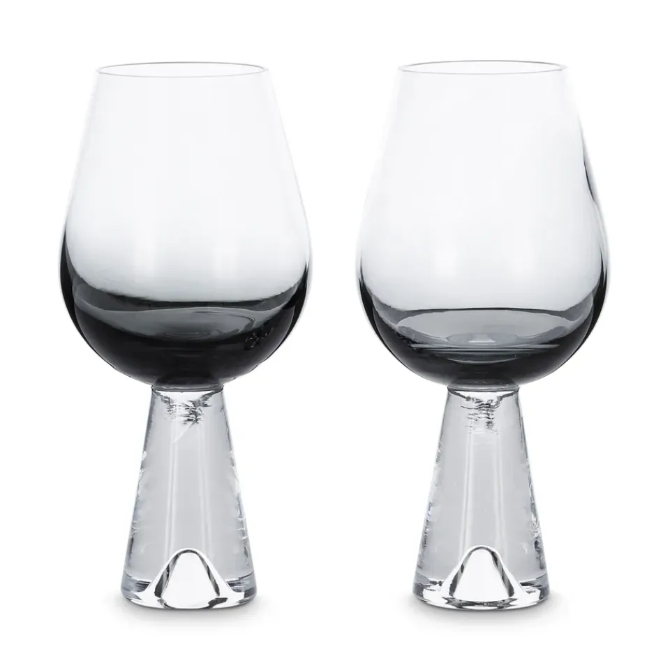 Tom Dixon Tank wine glass 2-pack, black Transparent Online