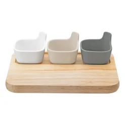 RIG-TIG TAPAS serving set, White-beige-grey BeigeBlueGreyWhite New