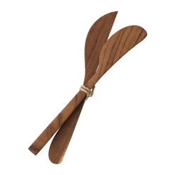 Tell Me More Teak butter knife 2-pack, Brown Online