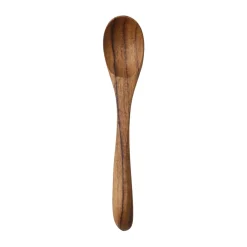 Tell Me More Teak salt spoon, Brown Clearance