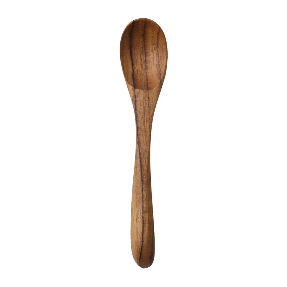Tell Me More Teak salt spoon, Brown Clearance