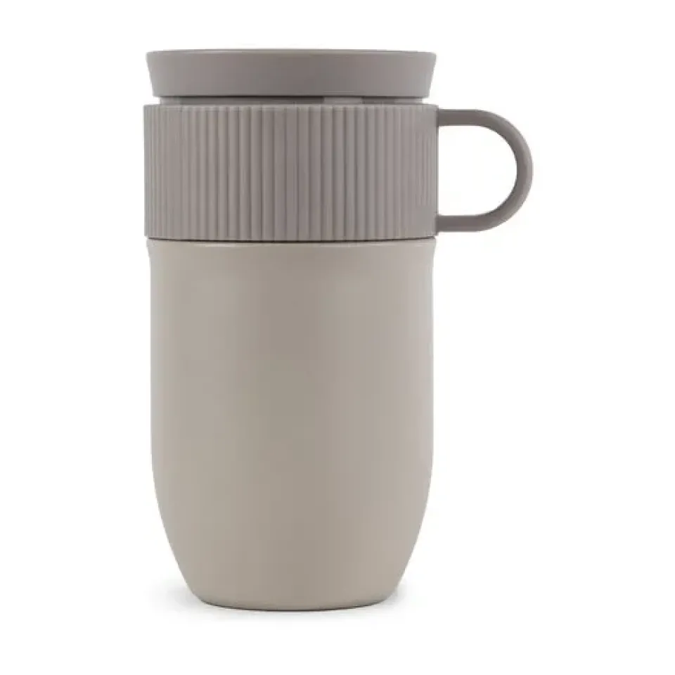 Sagaform Ted car mug thermos mug 28 cm, Beige Clearance