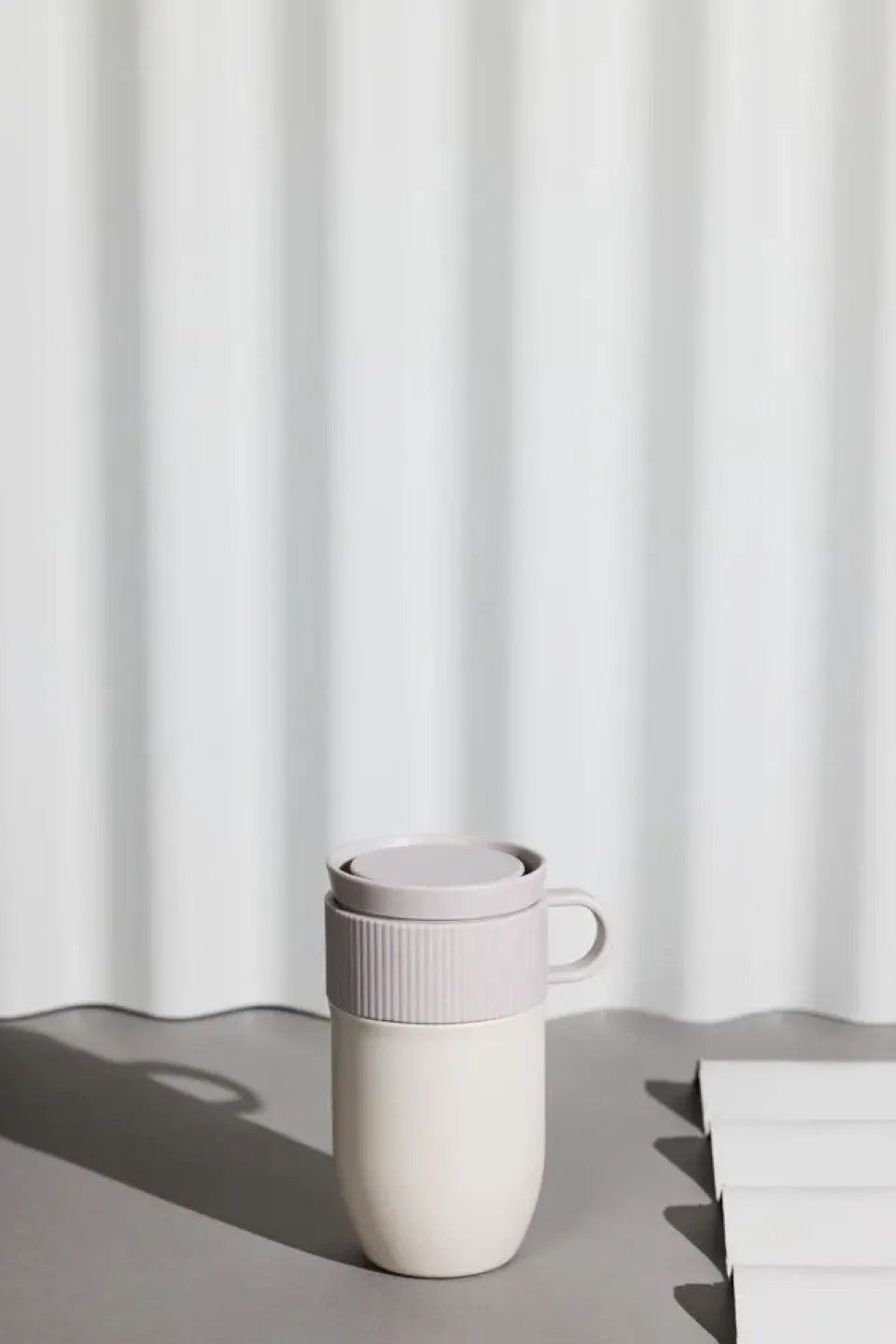 Sagaform Ted car mug thermos mug 28 cm, Beige Clearance