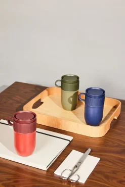 Sagaform Ted car mug thermos mug 28 cm, Green Clearance