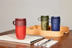 Sagaform Ted car mug thermos mug 28 cm, Blue New