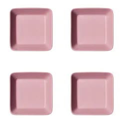 Iittala Teema square plate, Rose, 12x12 cm 4-pack Pink Hot