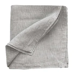 Tell Me More tablecloth 145x145 cm, Pinstripe BlackWhite Discount
