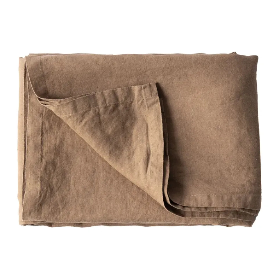 Tell Me More tablecloth 145x330 cm, Hazelnut Brown