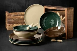 Seltmann Weiden Terra bowl Ø28 cm 2-pack, Moss Green Clearance