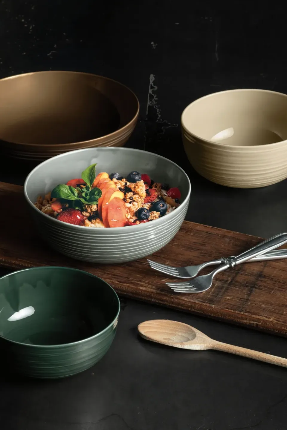 Seltmann Weiden Terra bowl Ø15 cm 4-pack, Moss Green Sale
