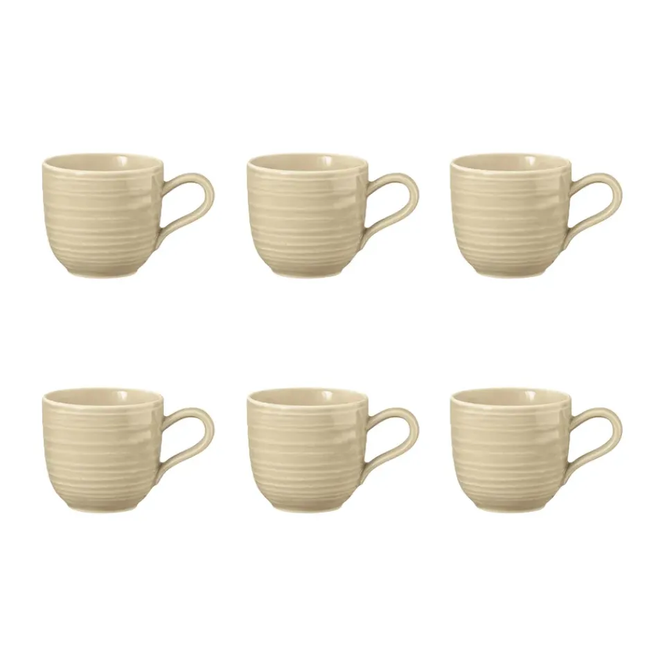 Seltmann Weiden Terra espresso cup 9 cl 6-pack, Sand Beige New