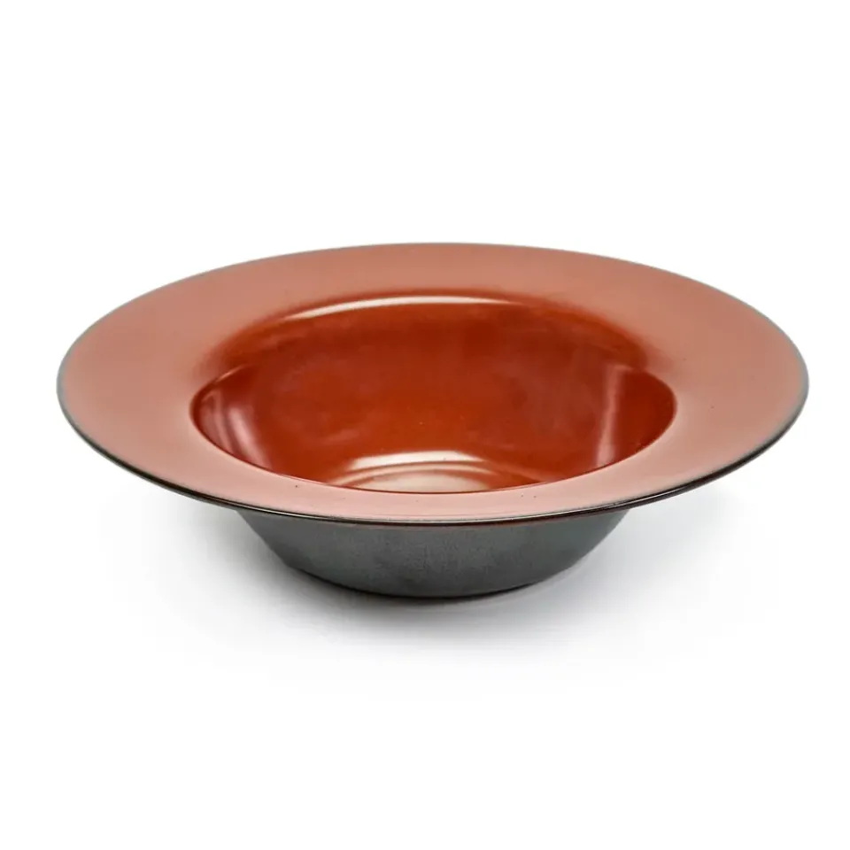 Serax Terres de Rêves deep plate 21.3 cm, Rust-smokey blue Red Online