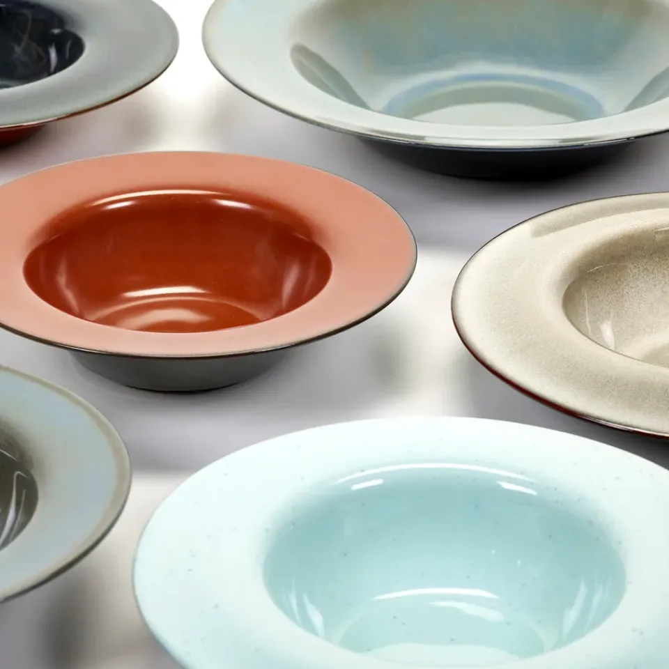Serax Terres de Rêves deep plate 21.3 cm, Rust-smokey blue Red Online