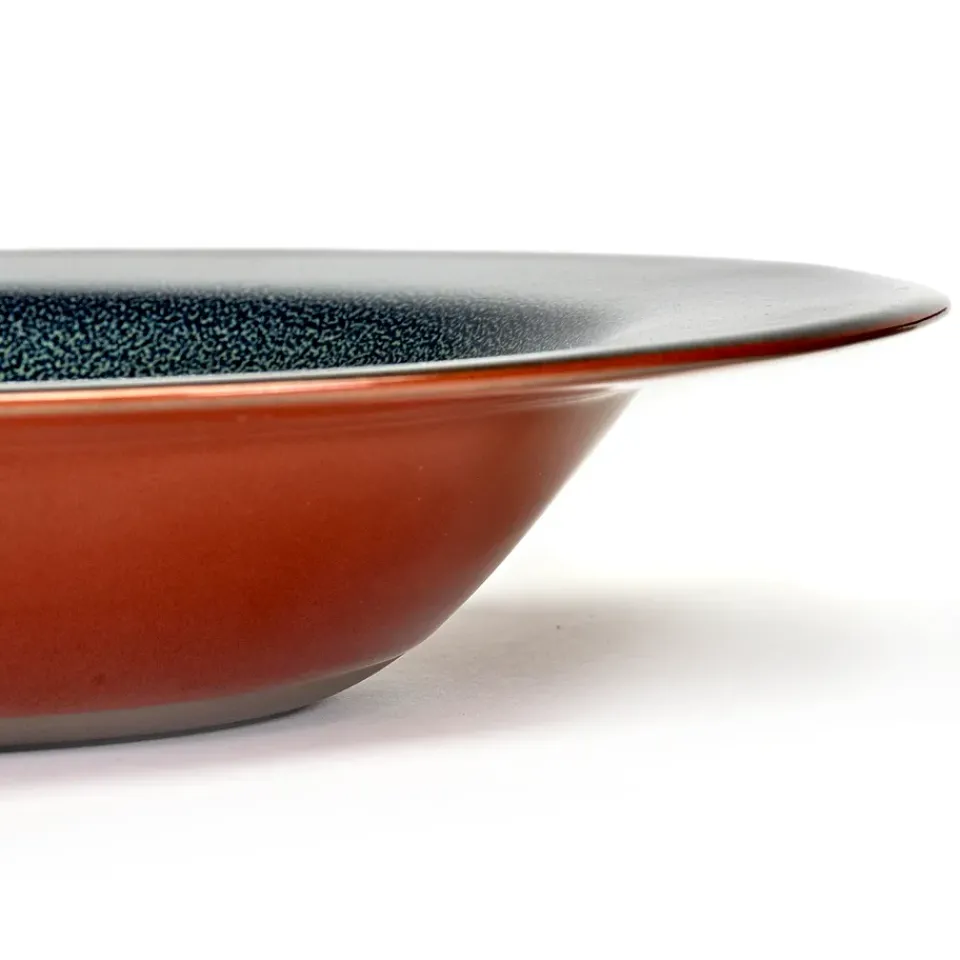 Serax Terres de Rêves deep plate 21.3 cm, Rust-smokey blue Red Online
