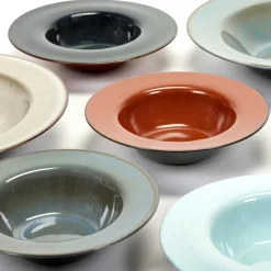 Serax Terres de Rêves deep plate 21.3 cm, Dark -rust Blue Outlet