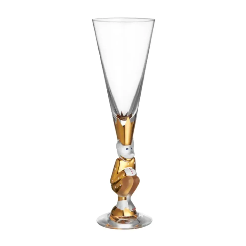 Orrefors The Sparkling Devil champagne glass 19 cl, Gold Gold-coloured Best
