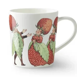 Design House Stockholm The Strawberry Family mug with handle, 40 cl Red Hot