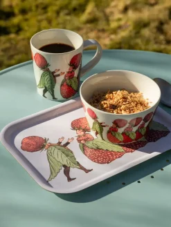 Design House Stockholm The Strawberry Family tray 20x27 cm, White Outlet