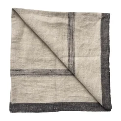 Tell Me More Thea napkin 50x50 cm, Denim Stripe Beige Outlet