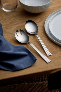 Gense Thebe salad and serving cutlery, 2-pack Silver-coloured Online