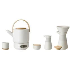 Stelton Theo teapot warmer, Sand White New