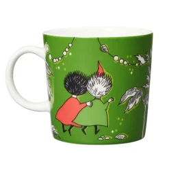 Moomin Arabia Thingumy & Bob King's Ruby Moomin mug, Green Outlet