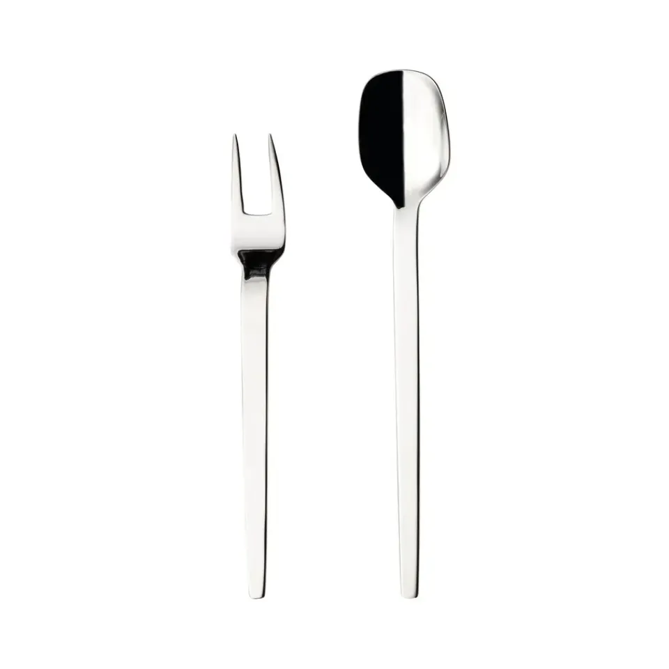 Hardanger Bestikk Tina serving set 2 pieces, Stainless steel Silver-coloured Clearance