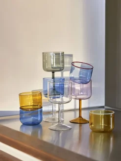 HAY Tint wine glass 25 cl 2-pack, Pink-yellow PinkYellow Sale