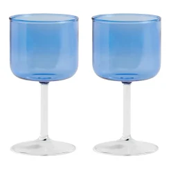 HAY Tint wine glass 25 cl 2-pack, Blue-clear TransparentBlue Discount