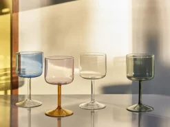 HAY Tint wine glass 25 cl 2-pack, Blue-clear TransparentBlue Discount