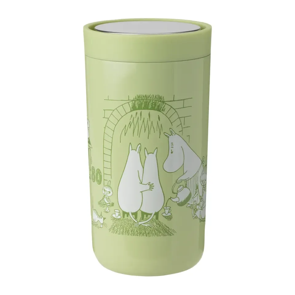 Stelton To Go Click travel mug 0.2 L, Moomin Home Yellow New