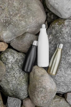 Sagaform To Go steel bottle 26 cl, Black Outlet