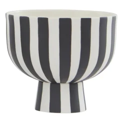 OYOY Toppu bowl Ø15 cm, Black-white BlackWhite Clearance